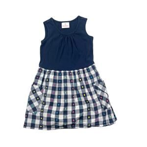 Hanna Andersson Navy Swiss Dot Dress